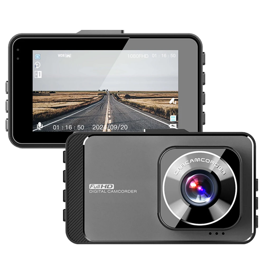 

3 Inch FHD Dashcam Dash Cam Dash Car Camera Car DVR Video Recorder Front And Rear Camera G Sensor Night Vision Loop Recording