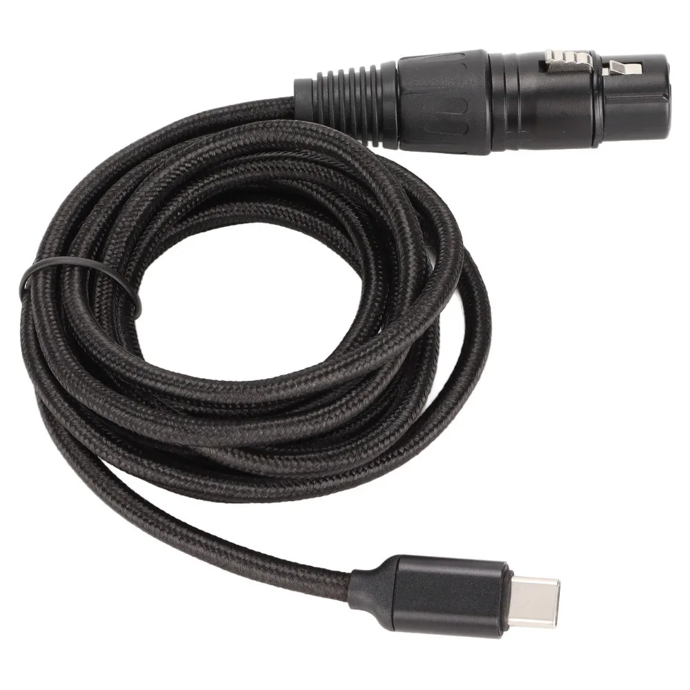 

Low Noise USB C to XLR Female Cable HIFI Plug and Play Type C Microphone Audio Cable USB Mic Recording Cable