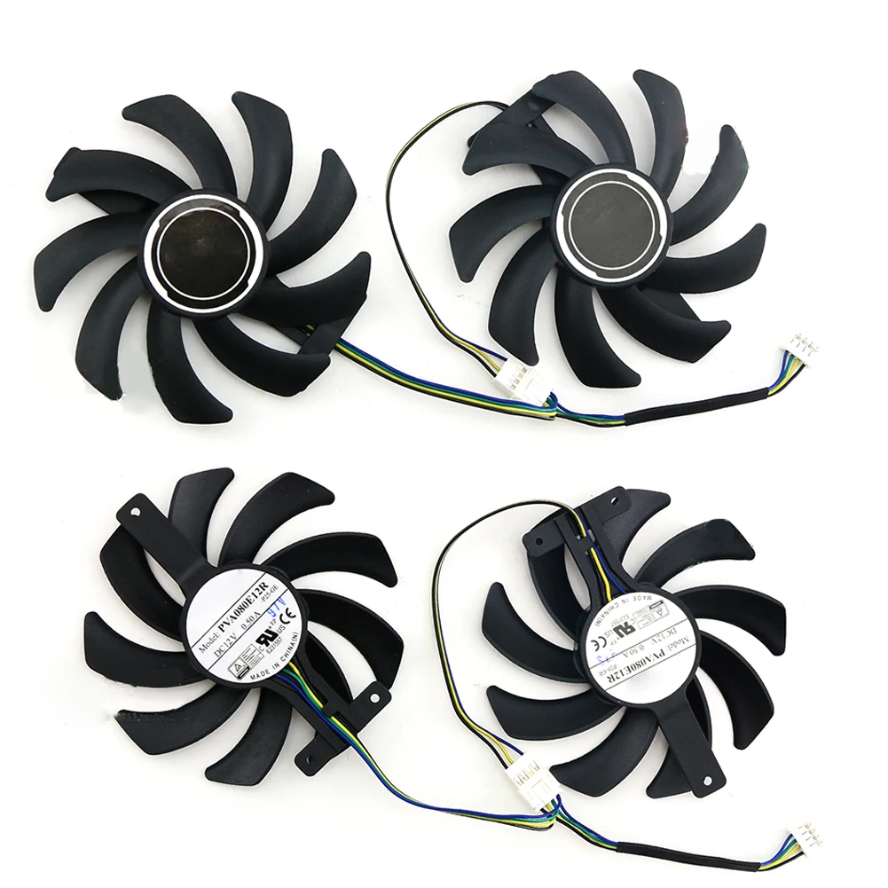 

For ASRock RX5500XT 5600XT RX570 590 PVA080E12R Graphics Card Cooling Fan