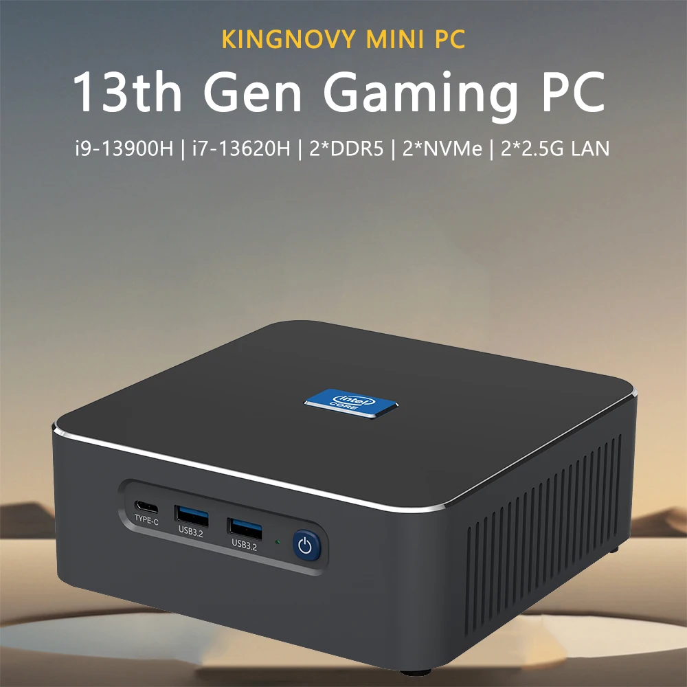 Mini PC i9 i7 Desktop Computer with Core i9-13900H i7 13620H Up to 5.4GHz Windows 11 Pro Dual LAN DP/HDMI/USB-C Triple Display