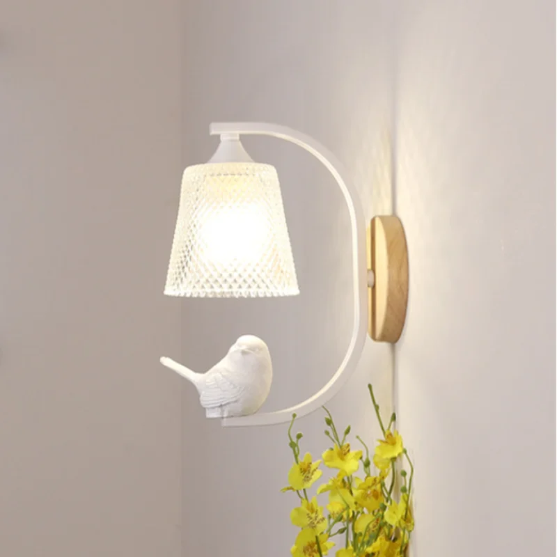 de pared del dormitorio con de pajaro europeo, moderna, para el hogar, iluminacion interior, LED