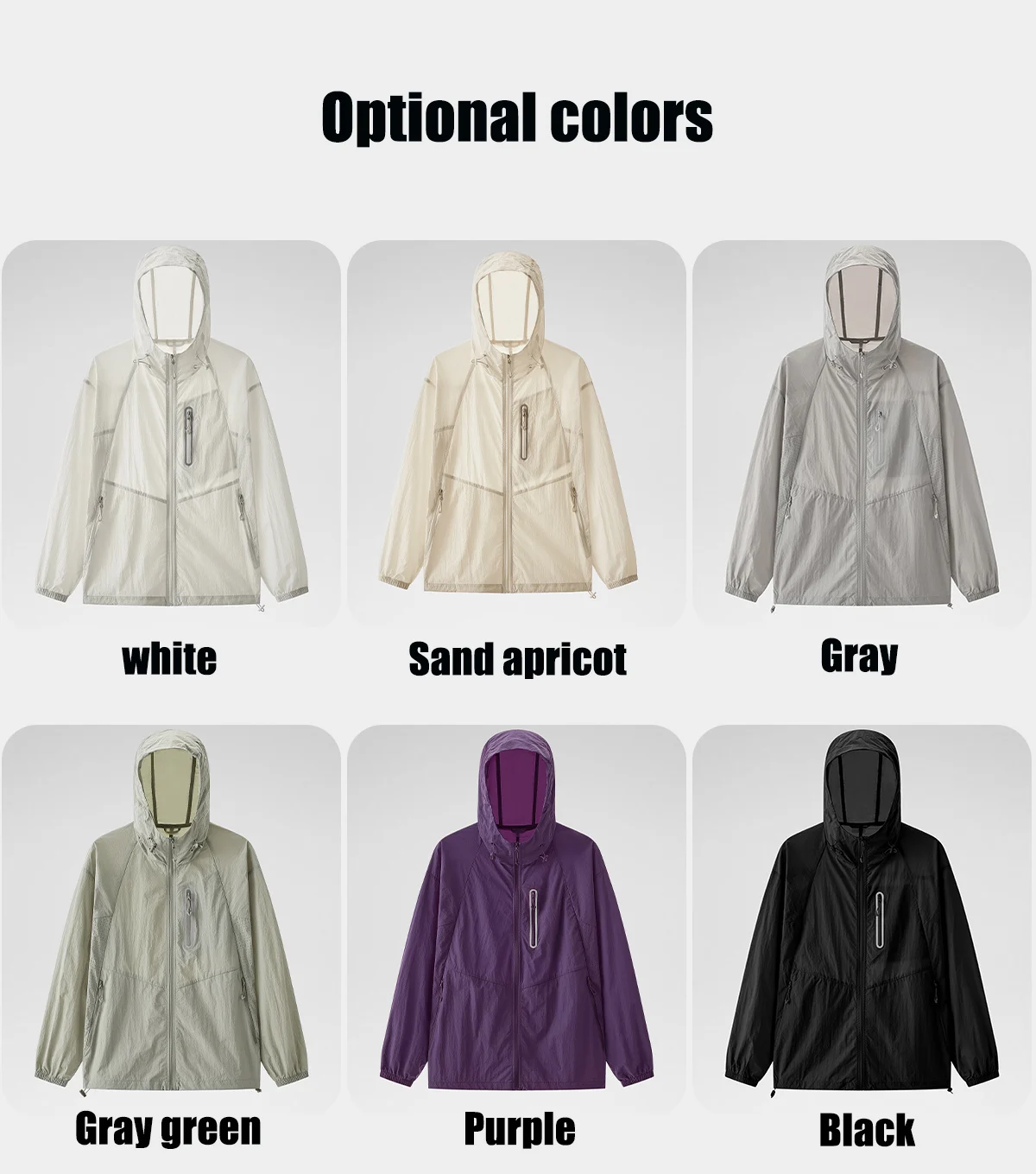 Summer Men Jacket Underarm Mesh Breathable Coat UPF 100+UV Skin Protective Jacket Women Reflective Strips Hiking Camping Jacket