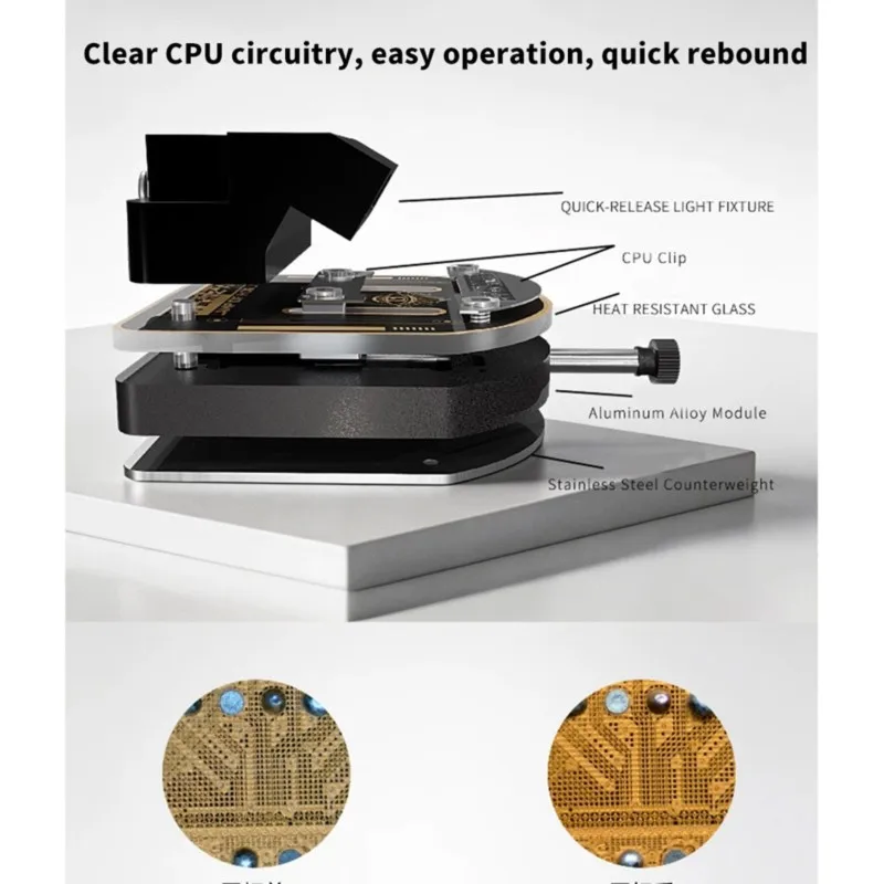 ALIM-Quick Dismantling Lamp For CPU Jump Wire Specialized Fixture High Temperature Resistant Glass Flying Wire Clamp Tool