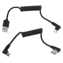Spring PD 60W 5A USB To Type C Fast Charging Cable for Samsung Xiaomi Huawei 90 Degree Elbow USB Type-c Cable