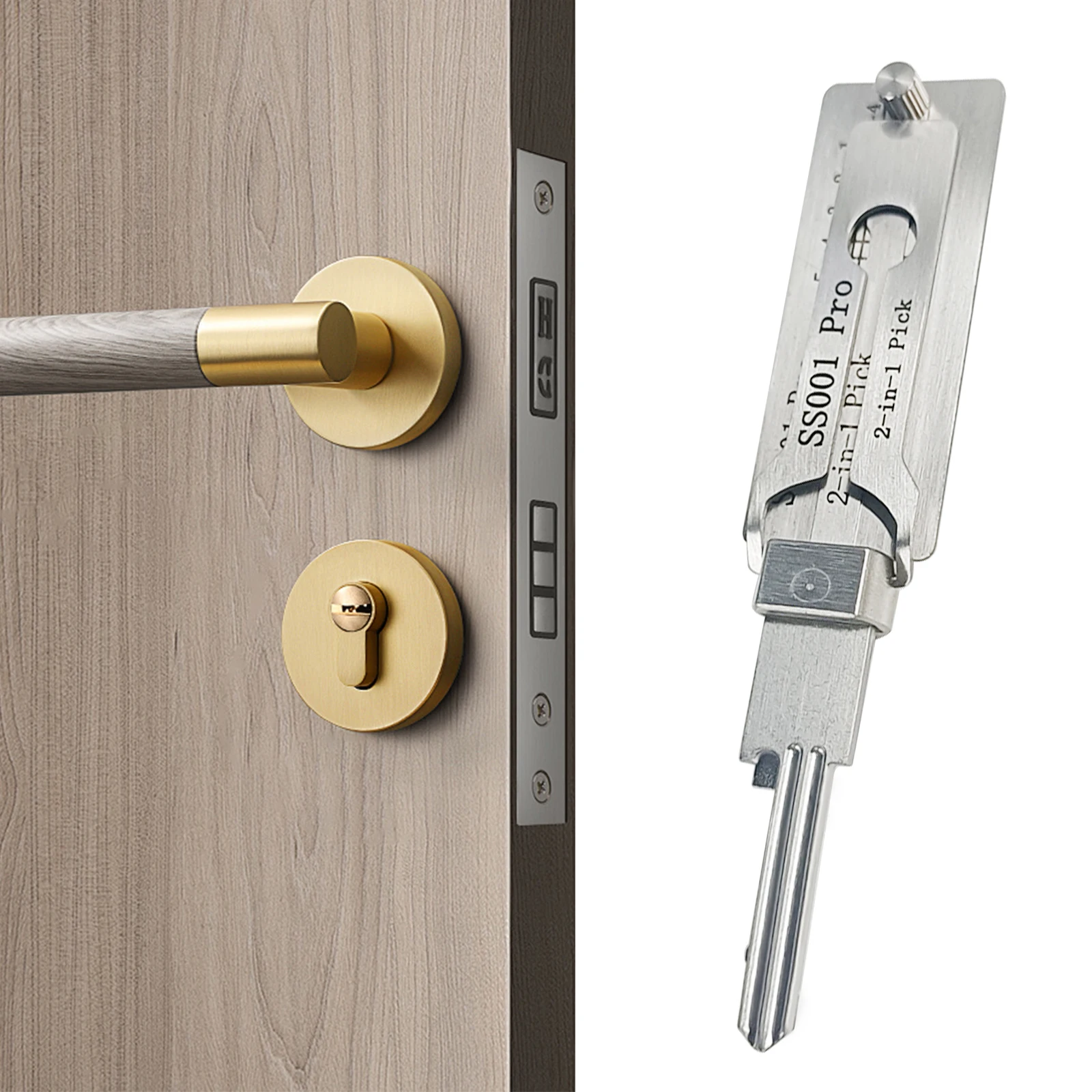 

Lock Pick &Key Decoder Tool Kit O-Ring Pickup Hook Set for Straight Groove Repair Professional Locksmith Maintenance Tools SS001