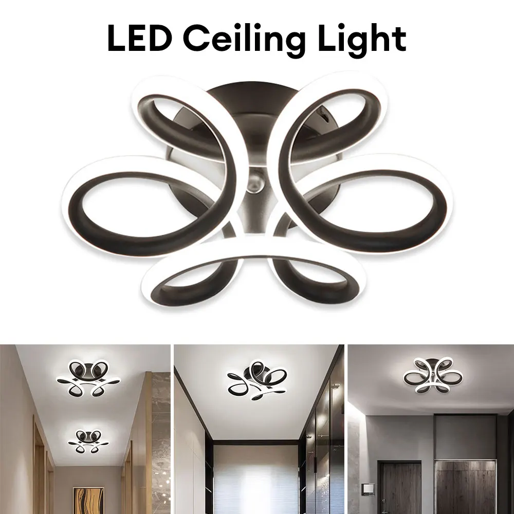 20W 220V LED Ceiling Light Modern Nordic Flower Ceiling Lamp for Corridor Cloakroom Aisle LED Chandelier Lighting Fixtures