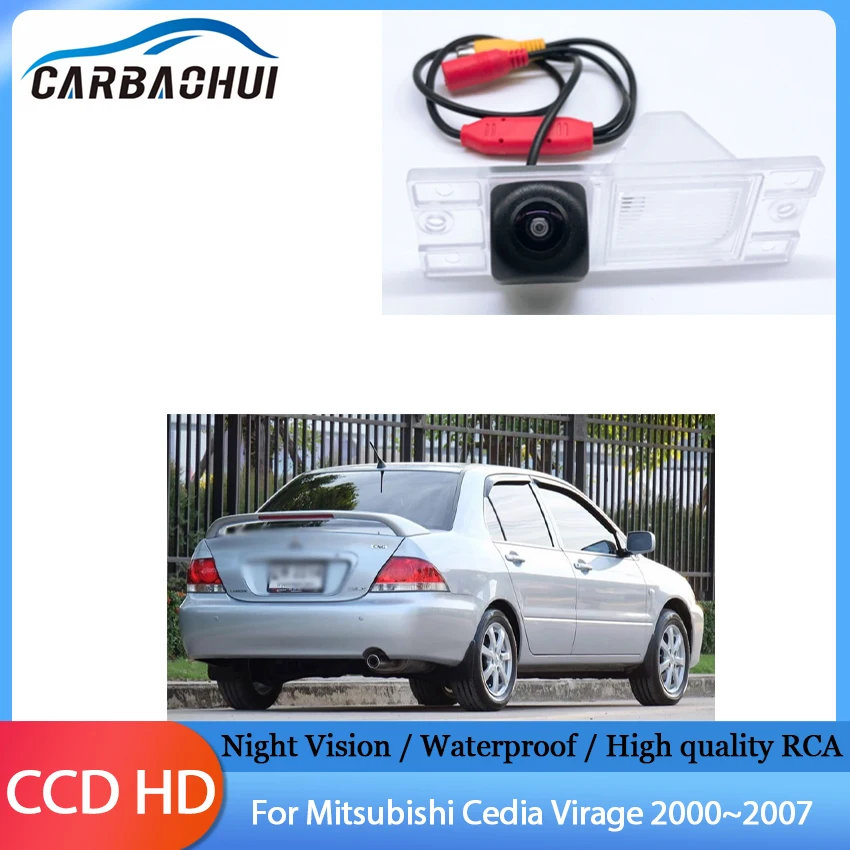 Car License plate rear camera backup rear view camera For Mitsubishi Cedia Virage 2000 2001 2002 2003 2004 2005 2006 2007