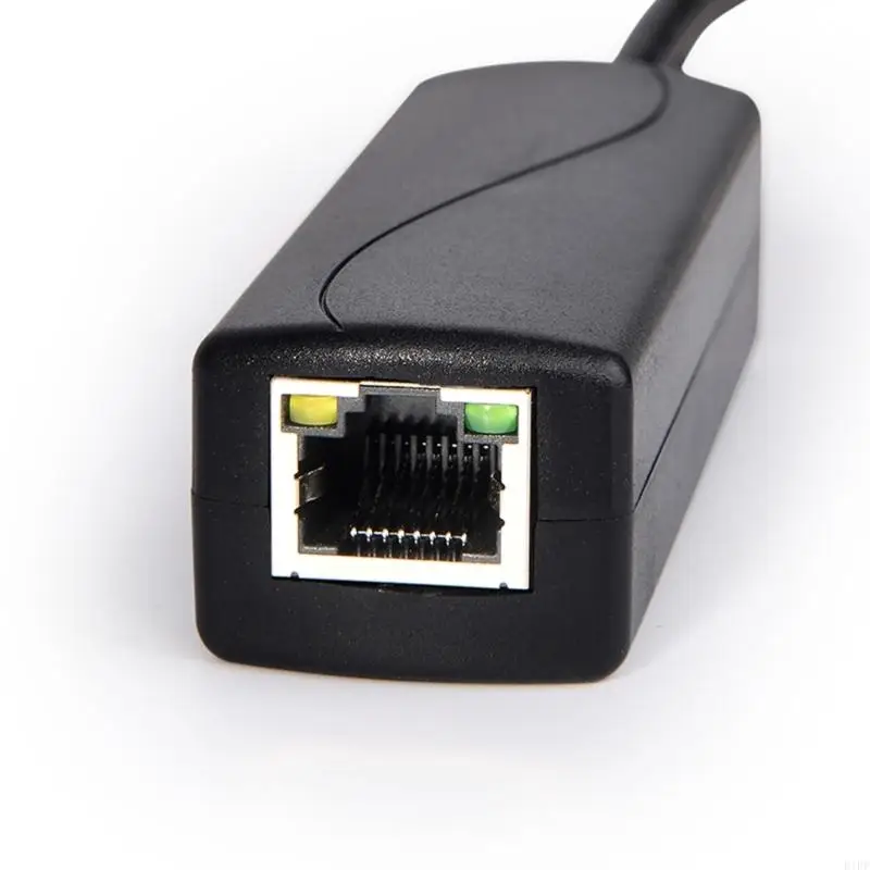 E1pf 15.4W Gigabit Poe Splitter DC5.5x2.1mm อะแดปเตอร์พลังงานสำหรับการกระจายพลังงานที่มีประสิทธิภาพในอุปกรณ์เครือข่ายสำนักงาน