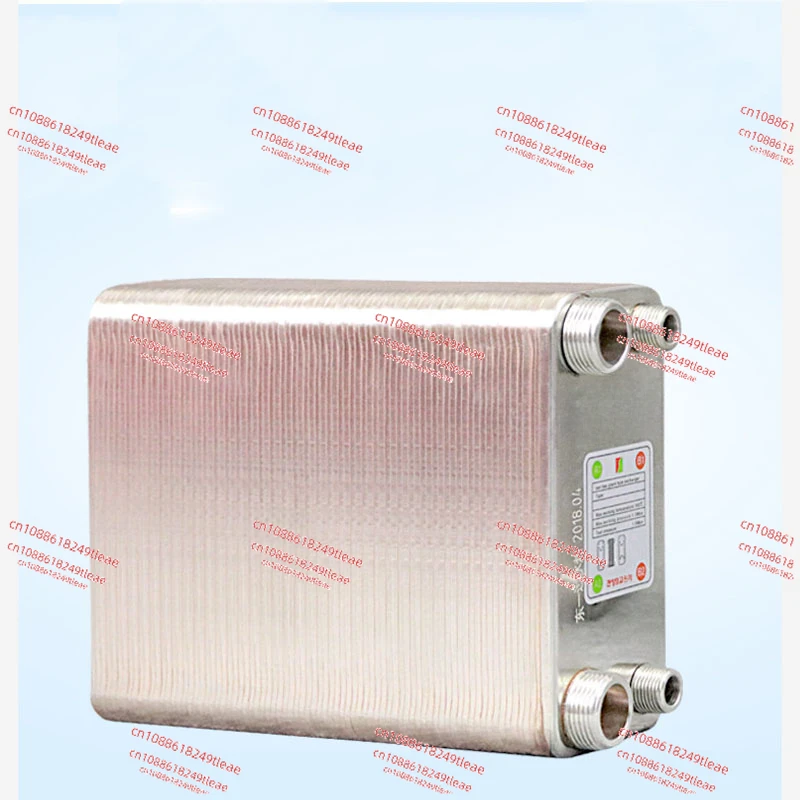 100 Plates Stainless Steel Heat Exchanger Brazed Plate Type Water Heater Chiller Cooler Counter Flow Chiller 100.