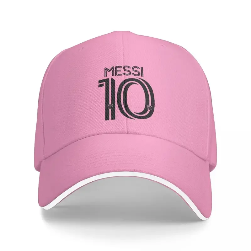 

Football Messis Soccer Baseball Cap Merchandise Leisure Pink Snapback Hat for Men Women Outdoor Running Golf