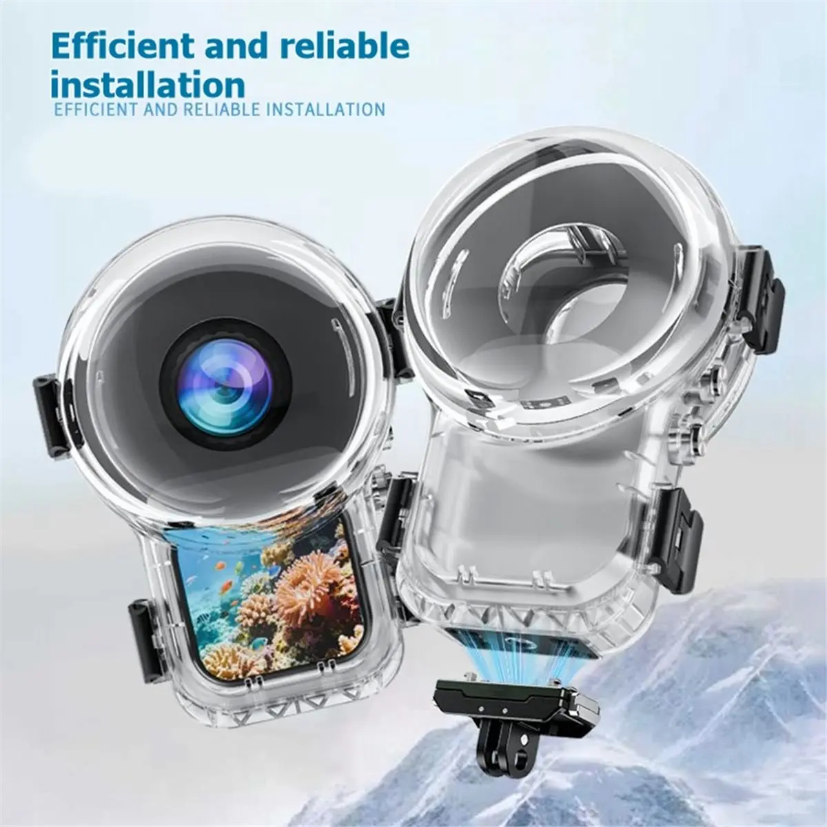 For X6 Dive Case Waterproof Splash Housing Underwater Dive Protective Shell