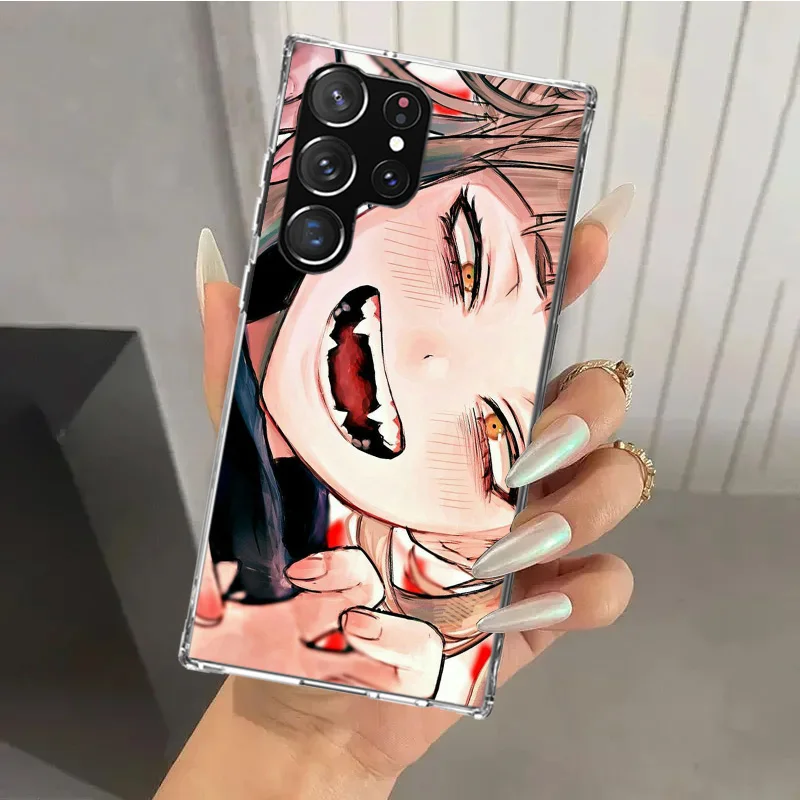 Himiko Toga Waifu Anime MHA Phone Case for Samsung Galaxy Note 20 Ultra 10 Plus 9 8 M12 M21 M30S M51 M52 J4 J6 + J8 Funda Print