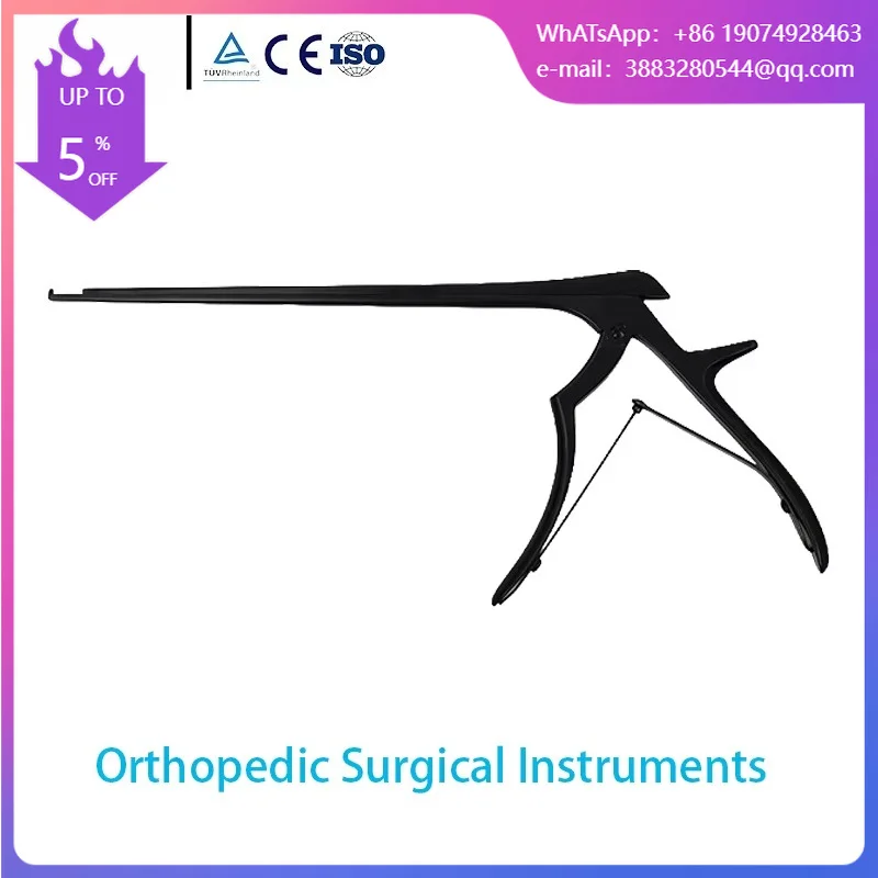 Orthopedic Surgical Instruments Premium Black Coated Kerrison Rongeur Laminectomy Rongeur Spinal Forceps For Neurosurgery