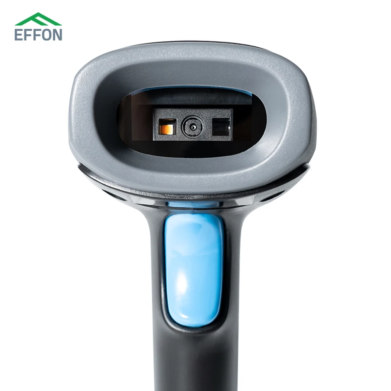 1D 2D B-T Barcode Scanner, Mini Portable Barcode Reader with USB Wired/B-T/ 2.4G Wireless