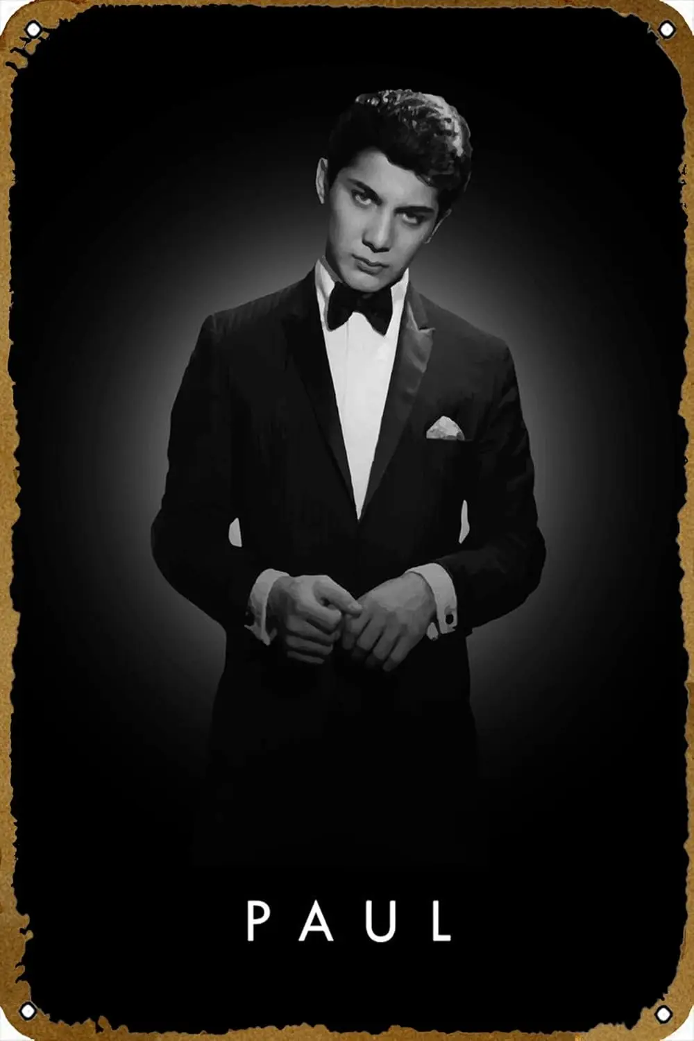 Paul Anka Metal Tin Sign 8 x 12 in Music Bands Vintage Poster Man Cave Decorative 1pc sign sign
