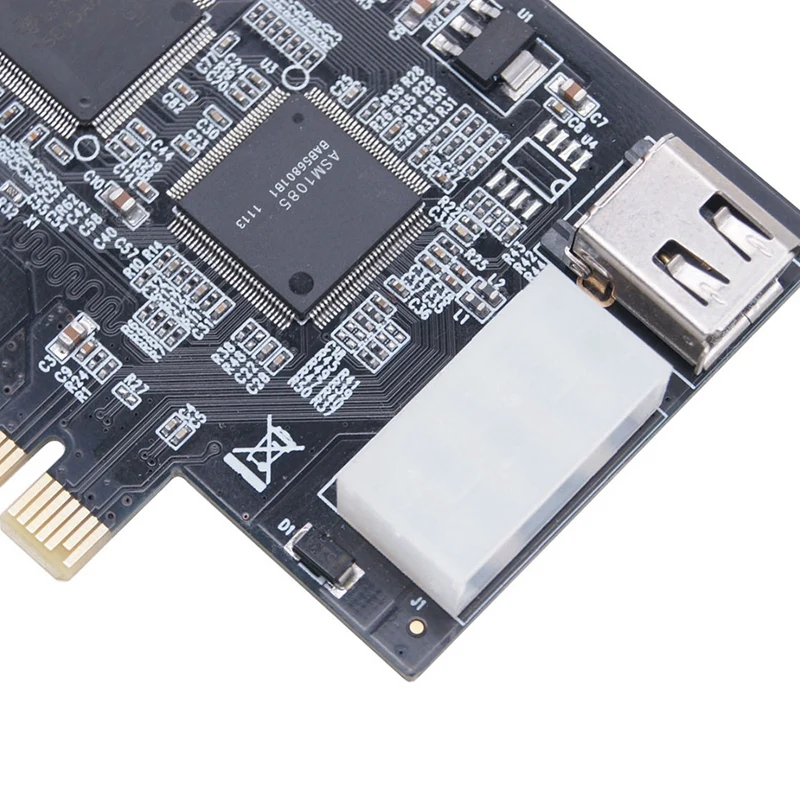 PCI-E 1X IEEE 1394A 4-портовый (3+1) адаптер Firewire 1394 A Pcie с 6-контактным кабелем IEEE 1394 для настольных ПК