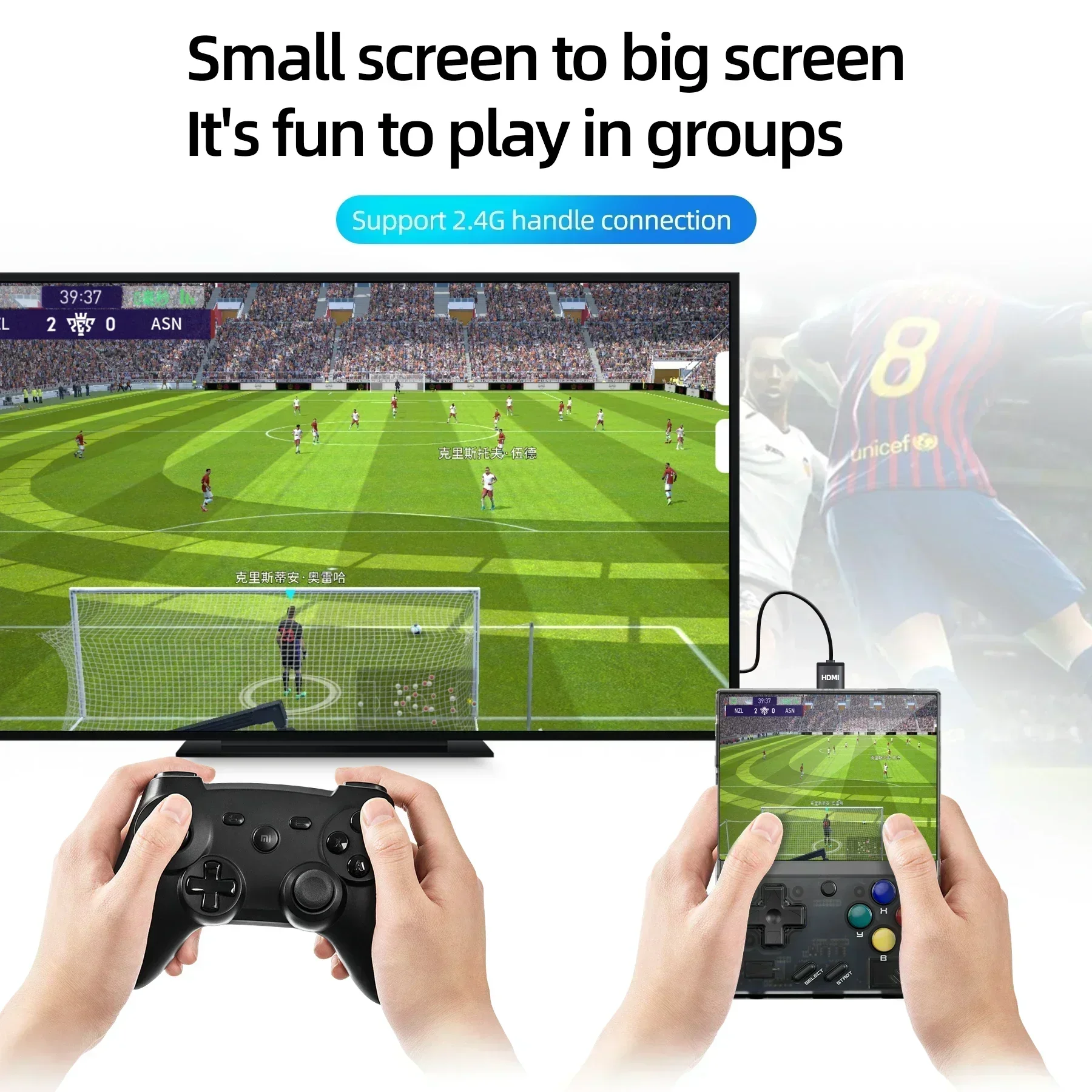 AMPOWN MiyooMini + Consoles Handheld Game Players 3.5'' IPS OCA Portable Emulator Retro Video Game 3000mAh Linux System Wireless