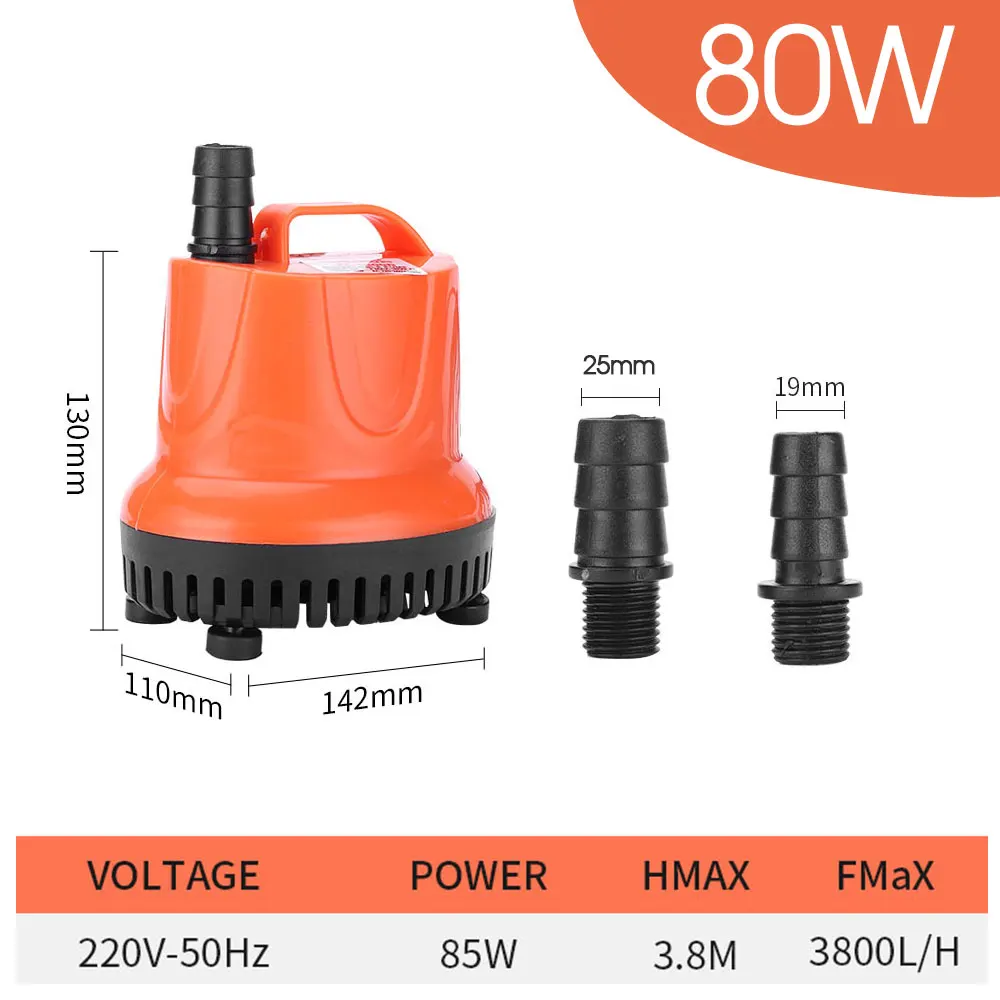 NONE 30W 45W 60W 85W 110W 220VBodensaugwasserpumpe Aquarium Tauchpumpe für Garten Aquarium Pumpen Wasserzyklus Brunnen 3