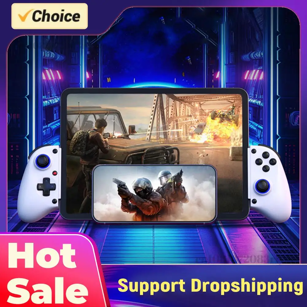 

Беспроводной игровой контроллер для мобильных телефонов с функцией растяжения, Bluetooth-геймпад для Switch/PC/Android/Xbox