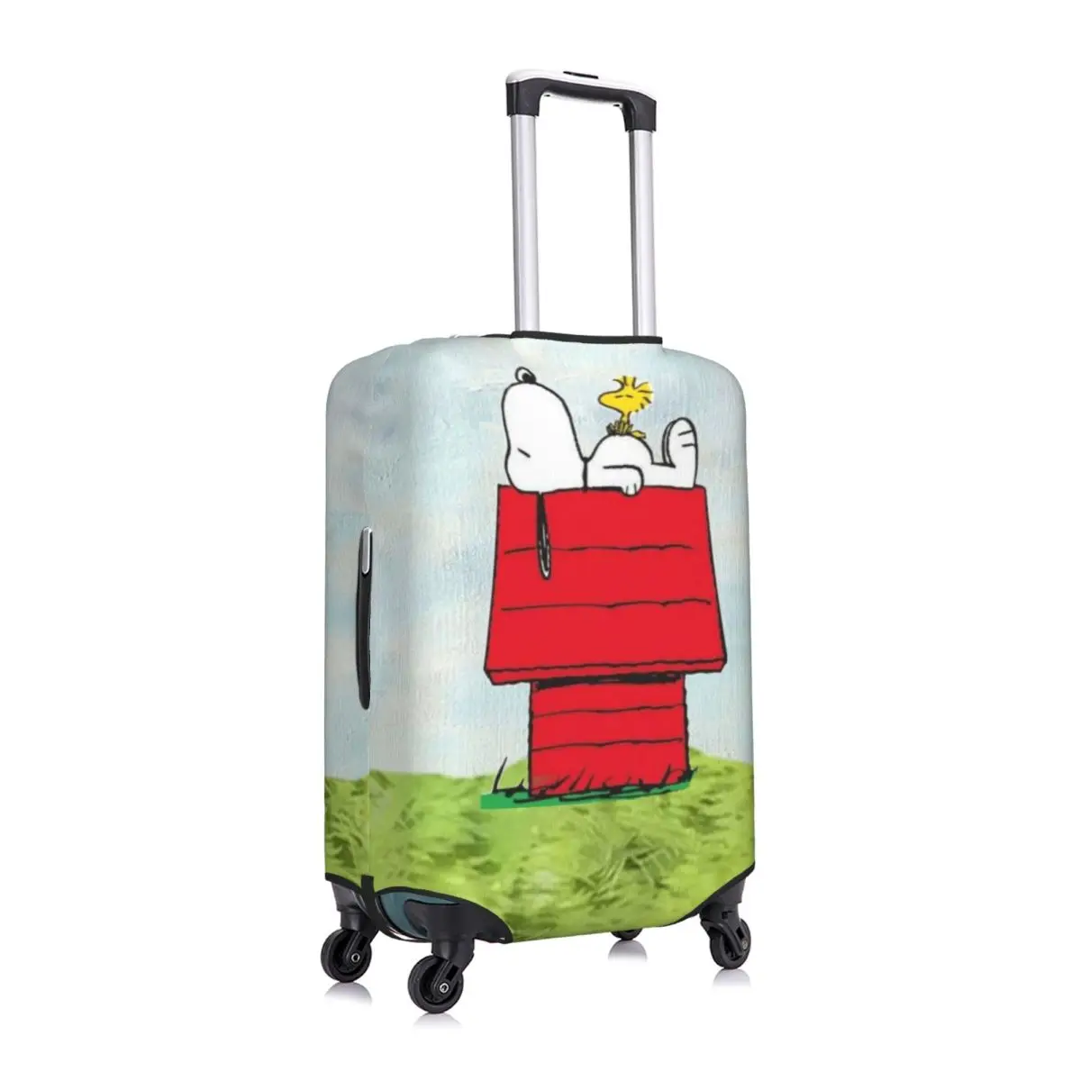 Custom S-Dog-Snoopyes Suitcase Cover Elastic Cute Cartoon Luggage Covers Protector for 18-32 inch