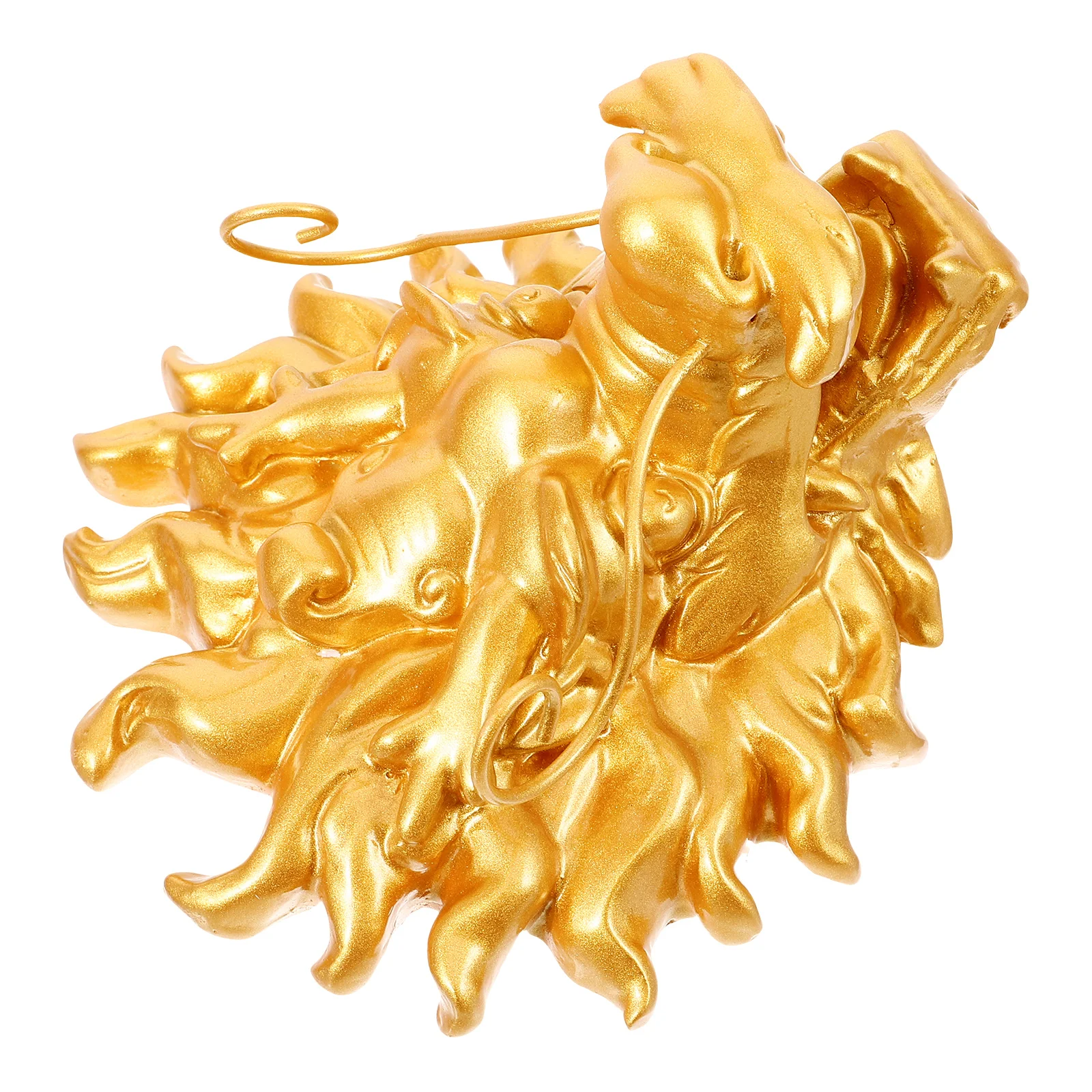 

Garden Wall Fountain Golden Dragon Resin Large Outdoor Villa Water Feature Dragon Head Fountain Faucet Decor Garden Water Outlet