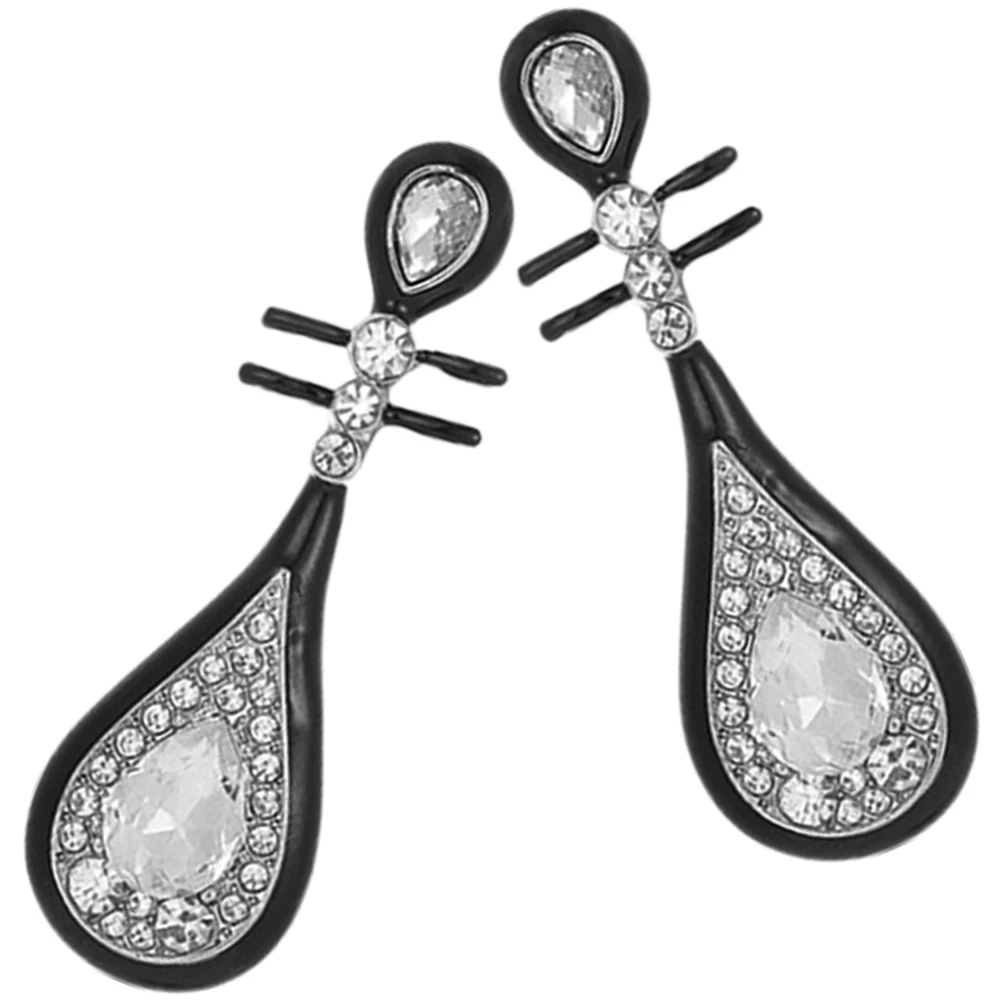 

Pipa Earrings Water Drop Cheongsam Accessories Dangle Metal Alloy Festival Elegant Women Girls Decorative Long Earrings
