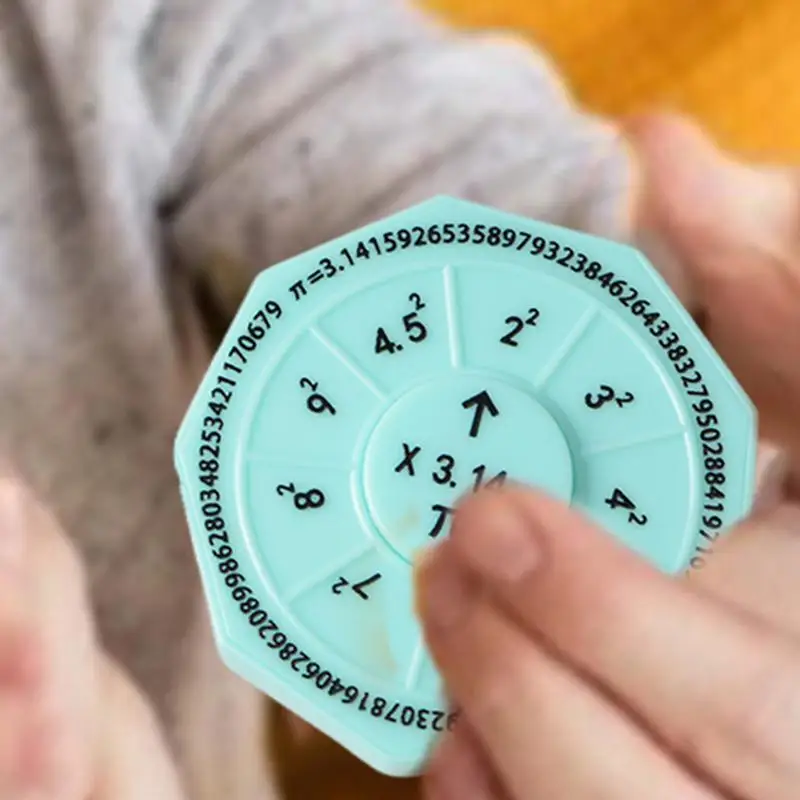 Estudantes girador para aprendizagem de matemática pi spinner brinquedo fidget para estudantes do ensino médio meninos meninas ferramenta de aprendizagem interativa para