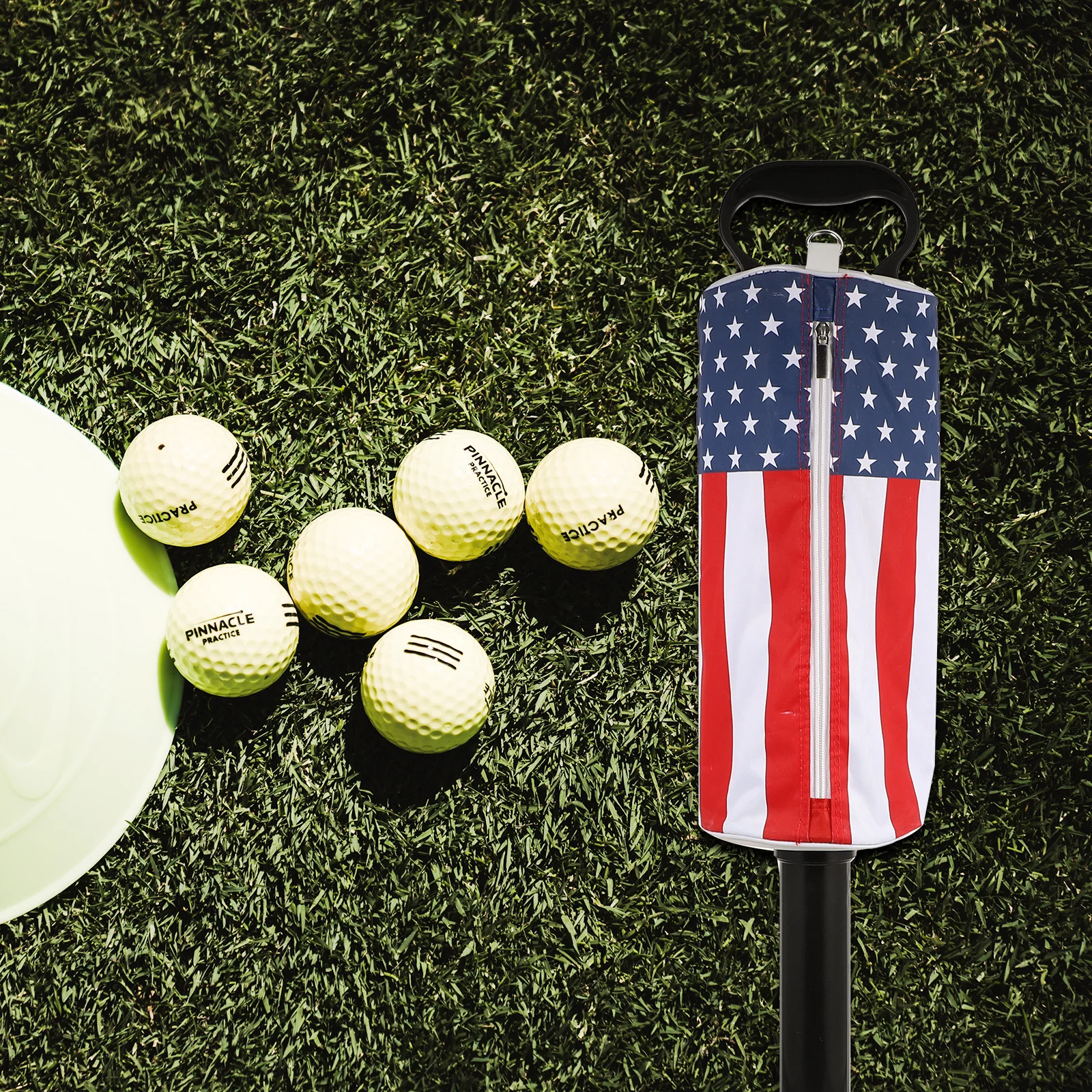 

1Pcs Standing Golf Ball Picker Heavy Duty Plastic Nylon Build Large Capacity Retrieval Tool for Easy Collection Without Bending