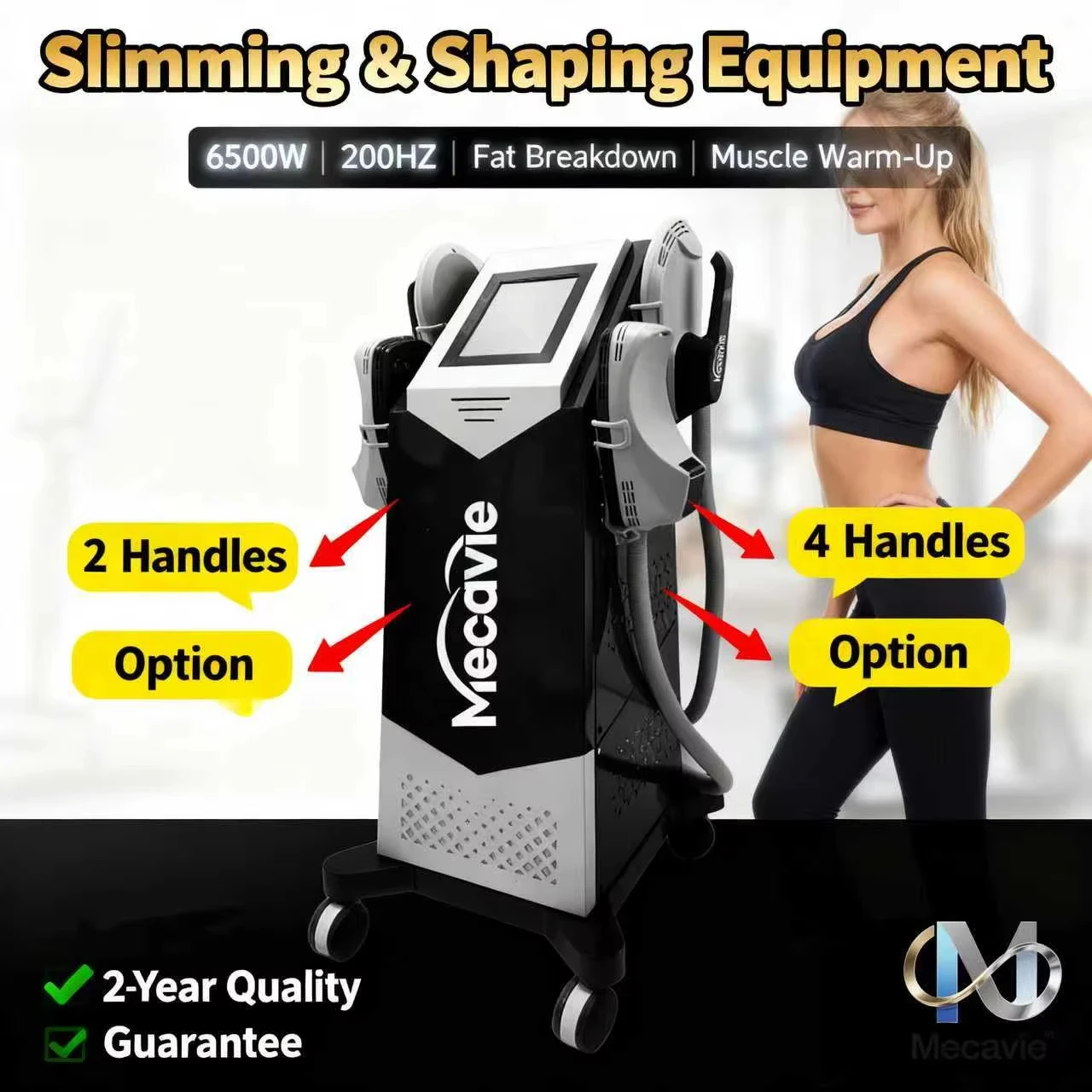 MECAVIE 2026 EMS 6500 واط جهاز تشكيل الجسم الكهربائية تحفيز الدهون القضاء على توحيد العضلات للصحة اللياقة البدنية الجمال مسلم #2