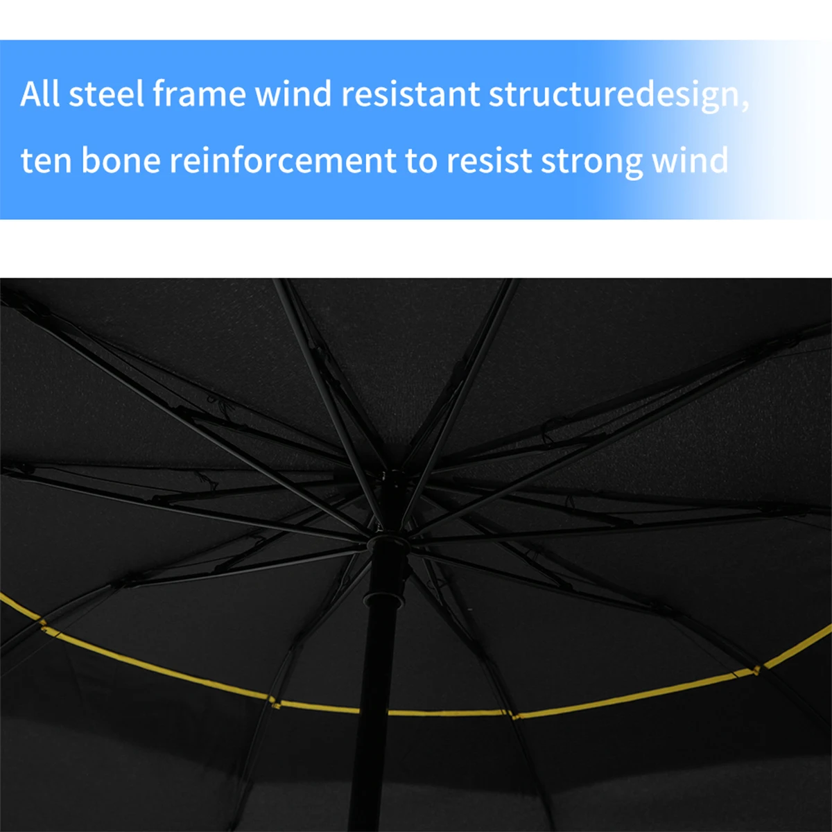 1/2 pcs Folding Umbrella Extra Large 10 Ribs Windproof Double Layer Resistant Umbrella Manual Open Golf Umbrella Strong Parasol