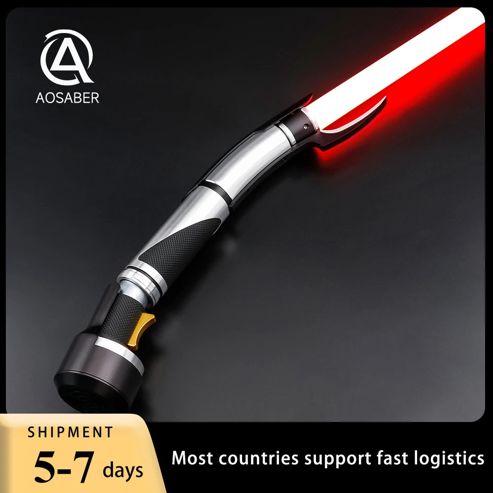 Dooku Replica Light Saber Combat Metal Hilt Dueling Lightsaber Smooth Swing Blaster Cosplay Master Laser Sword