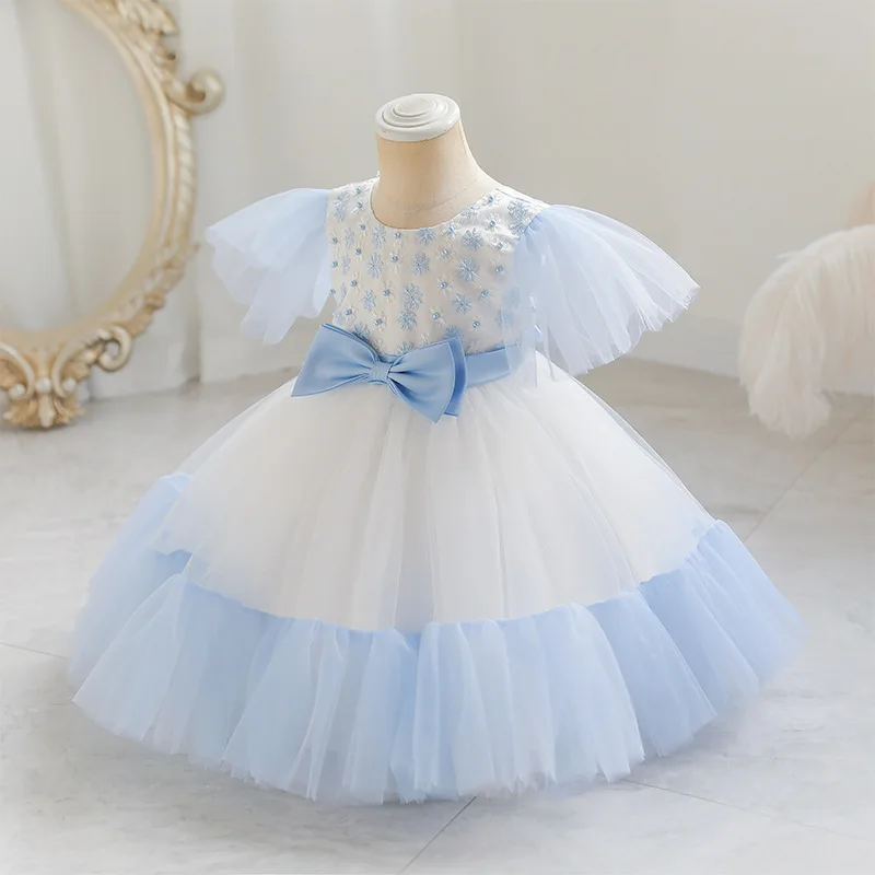 Annabelle Flower Girl Ceremony Dress For Wedding Sleeveless Tulle Ball Gown Elegant Party News Fashion Dresses For Girl 2023