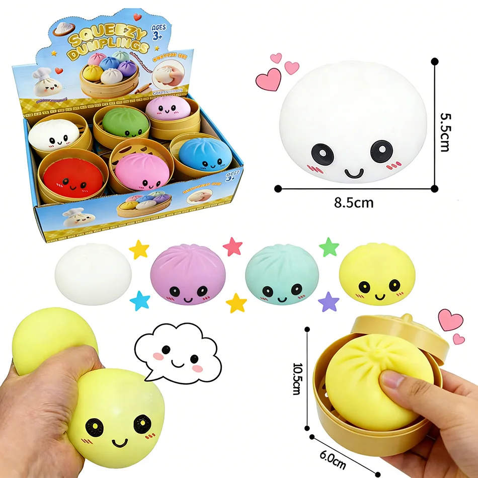 Rainbow Dumplings Squishy Blind Box Slow Rising Fidget Toy