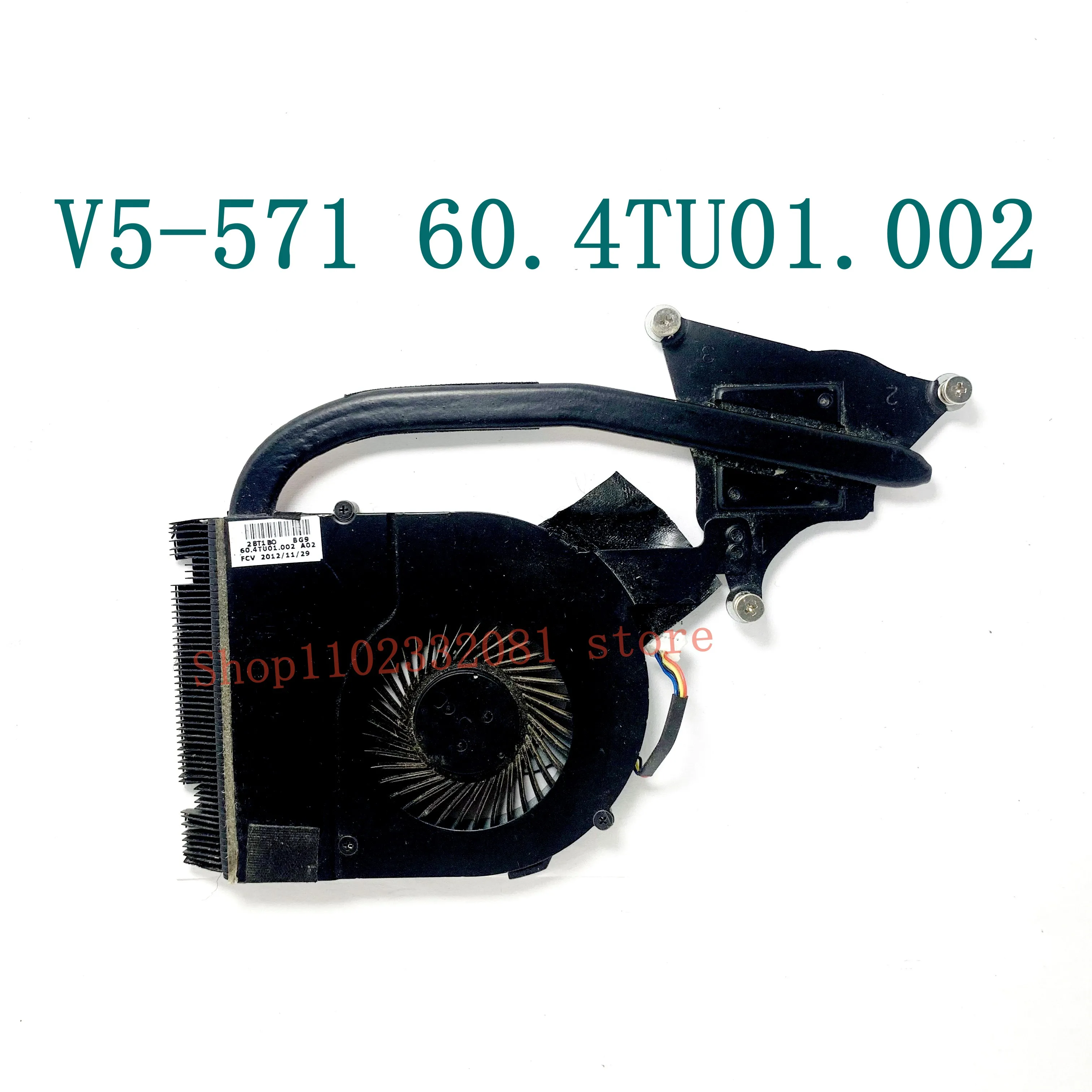 Radiator Fan For Acer Aspire V5-571 V5-571P 60.4TU01.002 Heatsink 100% Working Well