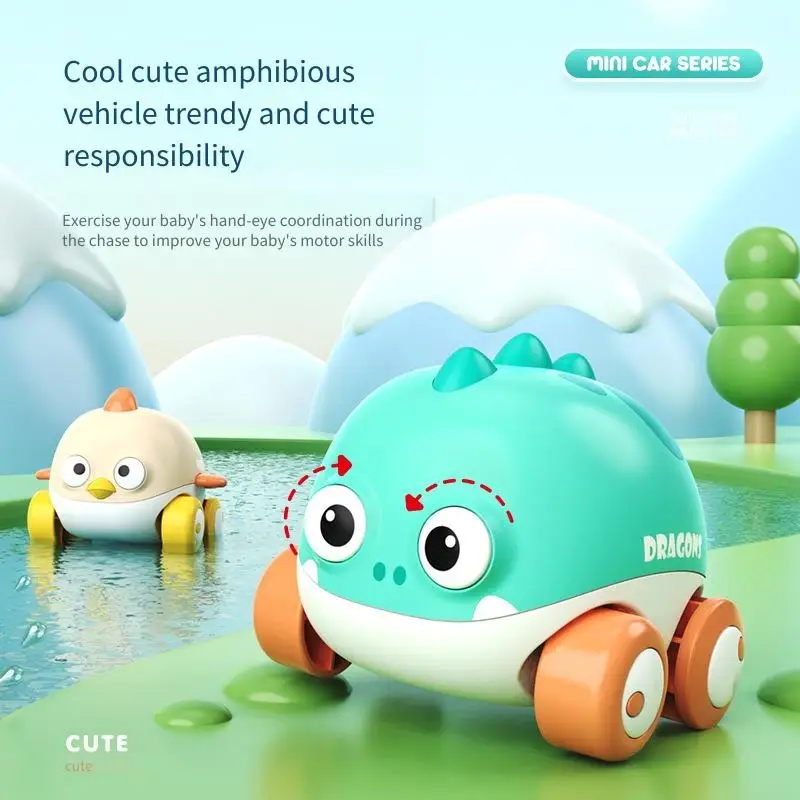 الأطفال ريبوك برمائية ديناصور بالقصور الذاتي سيارة لعب المياه لعبة الاستحمام سلسلة Windup الحيوان الاستحمام السباحة لعب المياه