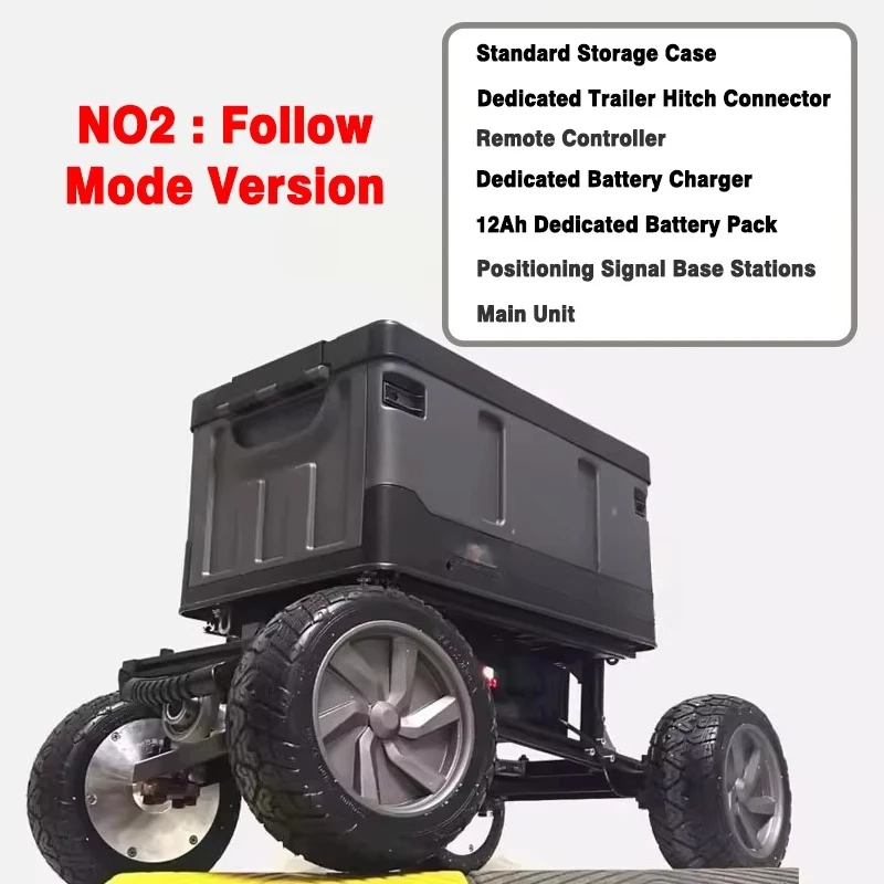 7# Box‑Bot Smart Cargo Robot, Auto‑Follow Electric Camping Cart, Remote‑Control Outdoor Electric Wagon