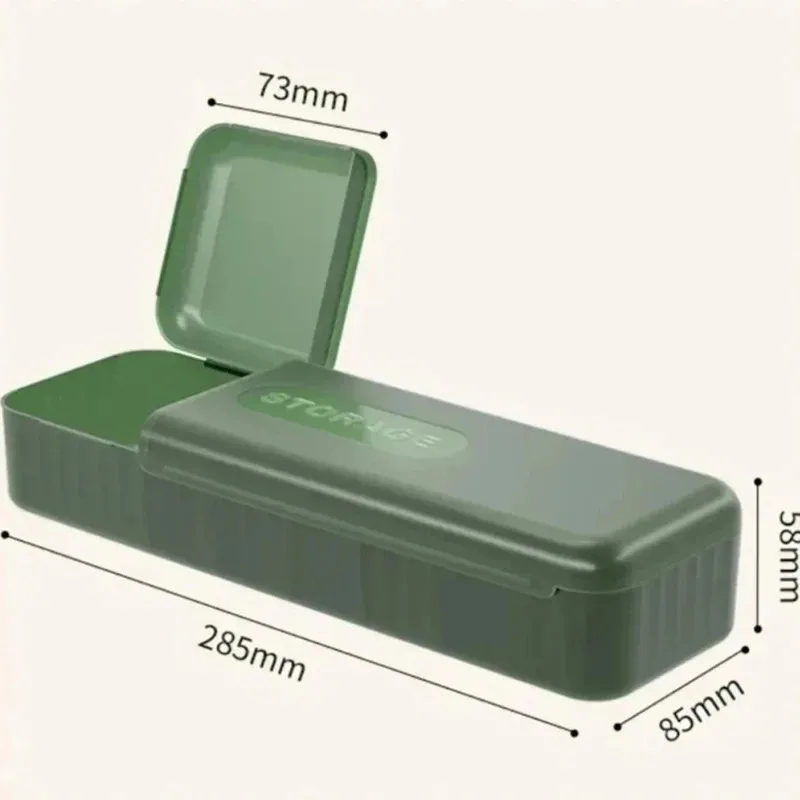 New Cable Storage Box Organizer Charger Cord Storage Box Data Earphone Large Capacity Thickened Compartment Storage Box with Lid image 6