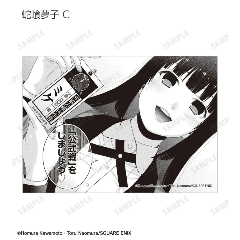 Kakegurui Jabami Yumeko Mary Saotome Black and white comic style Acrylic Stand Model Plate Keychains Bedroom decoration