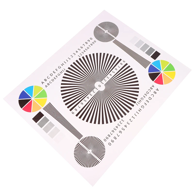 Diagramma di messa a fuoco del gruppo telecamera di monitoraggio della scheda di prova di messa a fuoco della calibrazione della messa a fuoco posteriore dell'obiettivo 50 * 40CM