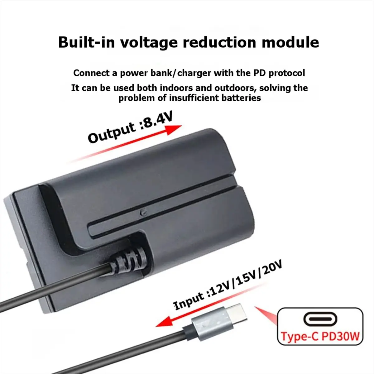 

Аккумулятор-имитатор N94R PD30W с удлиненным кабелем для Sony NP-F960/750/770/970 для питания камеры и полевого монитора
