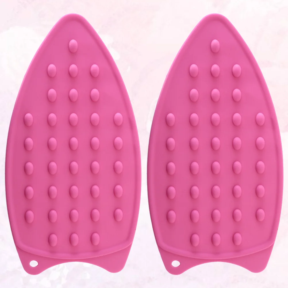 2pcs Thicken Silicone Iron Hot Protection Rest Pad Mat Waterproof Surface Iron Stand Mat Antiskid Ironing Pad Insulation Boards