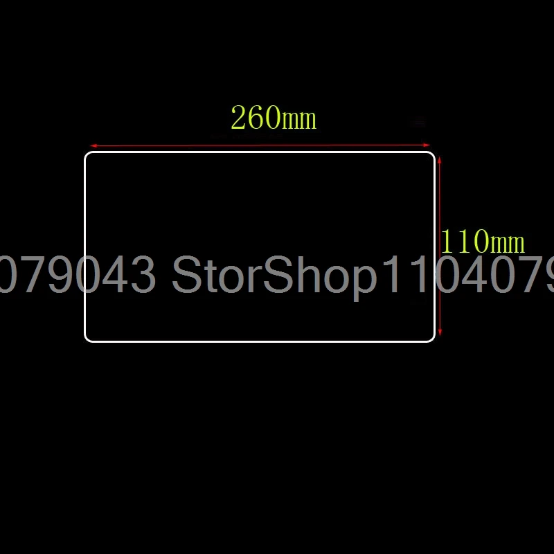 

260x110mmTempered Glass Screen Protector for car gps Navigation DVD Stereo Radio Multimedia Game screen Protective 260x110mm