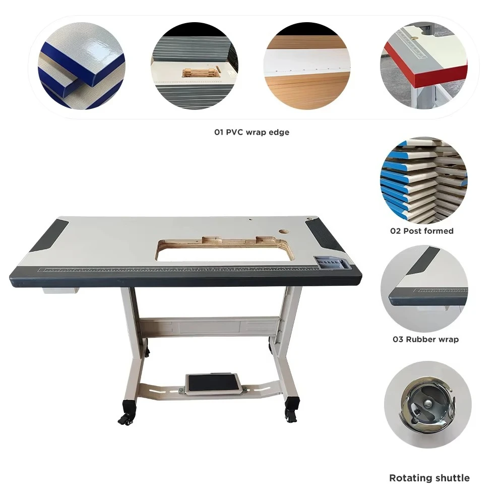 จักรเย็บผ้าแบบล็อคสติทช์ รุ่น MC 1341-AB แขนกระบอกพร้อมระบบยกเท้าอัตโนมัติ ของผู้ผลิตหัวจักร