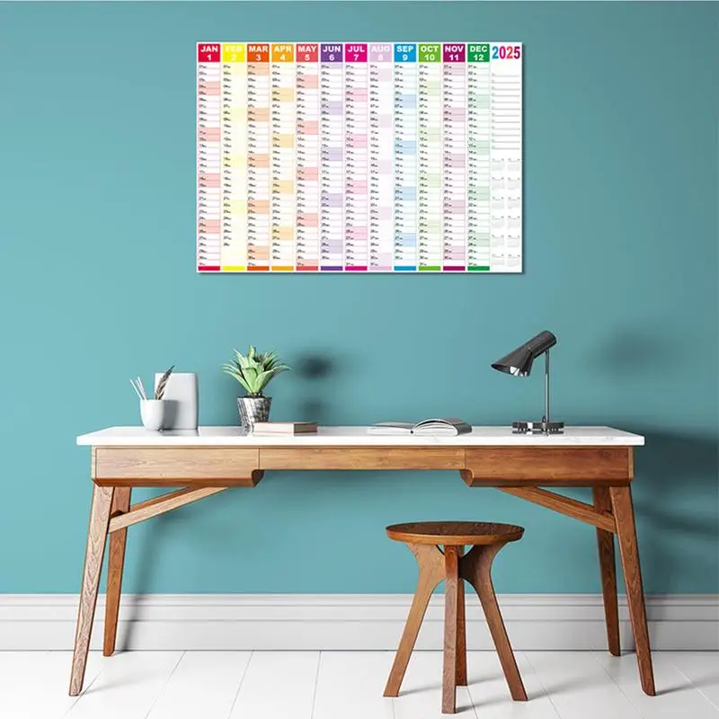 2025 Wall Calendar 12 Month Annual Year Wall Planner Family Calendar From January 2025 To December 2025 Schedule Planner