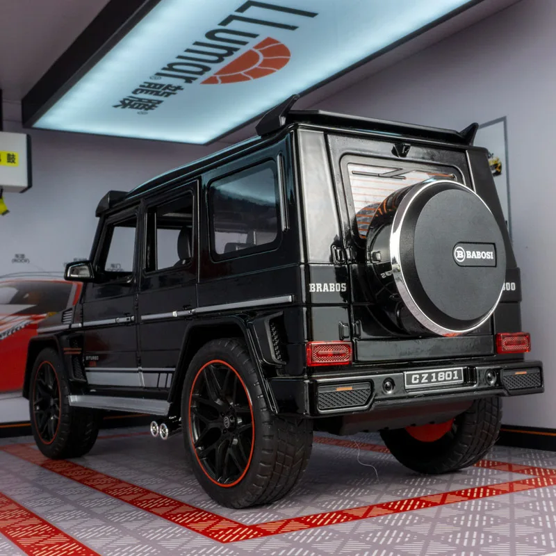 1:18 Mercedes Benz Brabus G800 Ordinary Version Without Spray Alloy SUV Diecast Model Collect Ornament Fine Gift for Friend