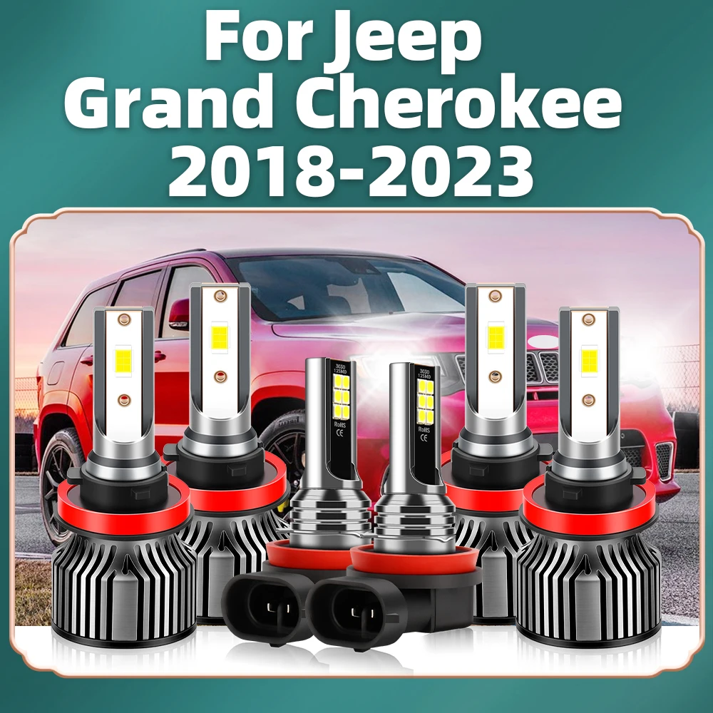 

Фары головного света для Jeep Grand Cherokee 2018, 2019, 2020, 2021, 2022, 2023, 6000 лм, 12 В, лм, Сверхъяркие Противотуманные фары K