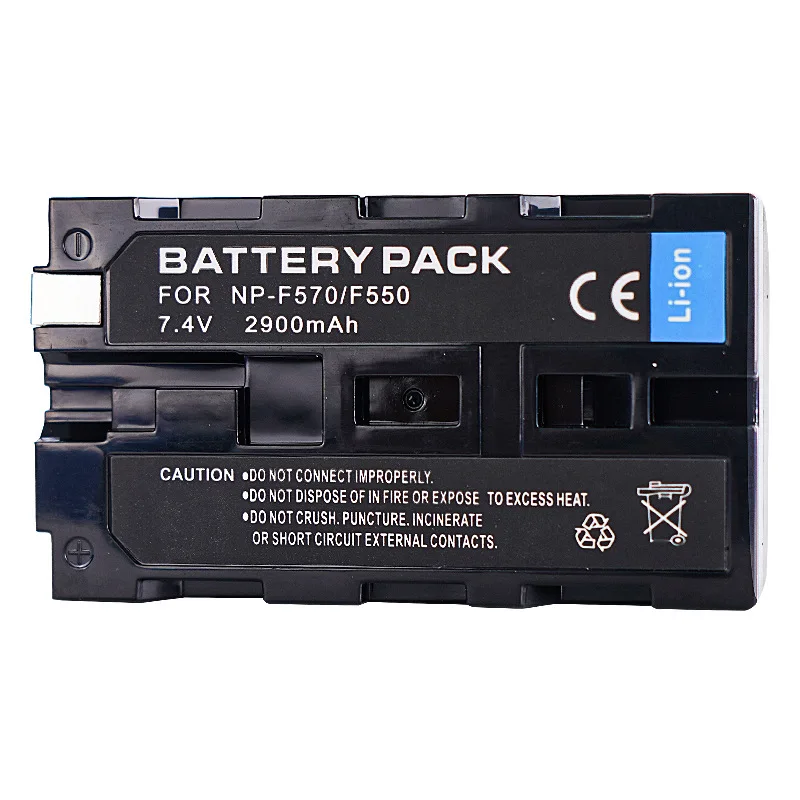 2900mAh NP-F570 NPF570 F570 NPF550 F550 Camera Battery For Sony NP-F330 NP-750 YONGNUO Camera Lights + USB Battery Charger