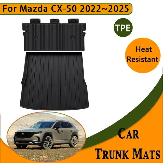 Mata do bagażnika do samochodu Mazda CX-50 CX50 VA 2022 2023 2024 2025 wykładzina wodoodporna taca zabezpieczająca przed zabrudzeniem akcesoria do przechowywania TPE