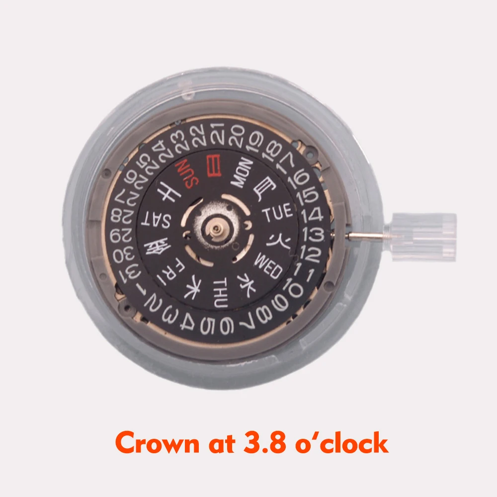 Mod NH36A NH36 Movement Kanji Dial Wheel 24 Jewelry High Accuracy Mechanical Automatic Movement Crown at 3.0 3.8 4.1 clock Watch