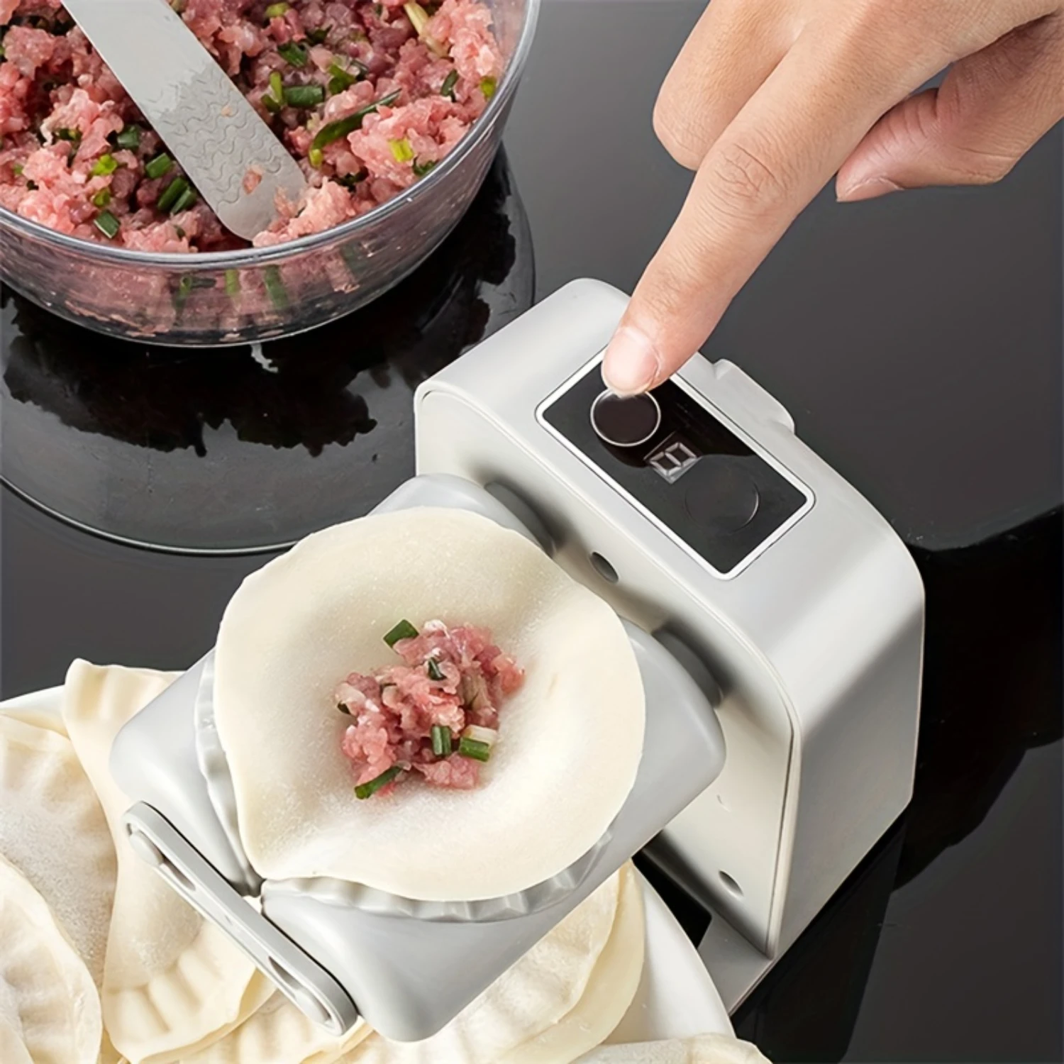 1pc, Automatic  Dumpling Maker Machine, Dumpling Mould Pressing Dumpling Skin Mould, Automatic Manual Accessories, Kitchen Tool